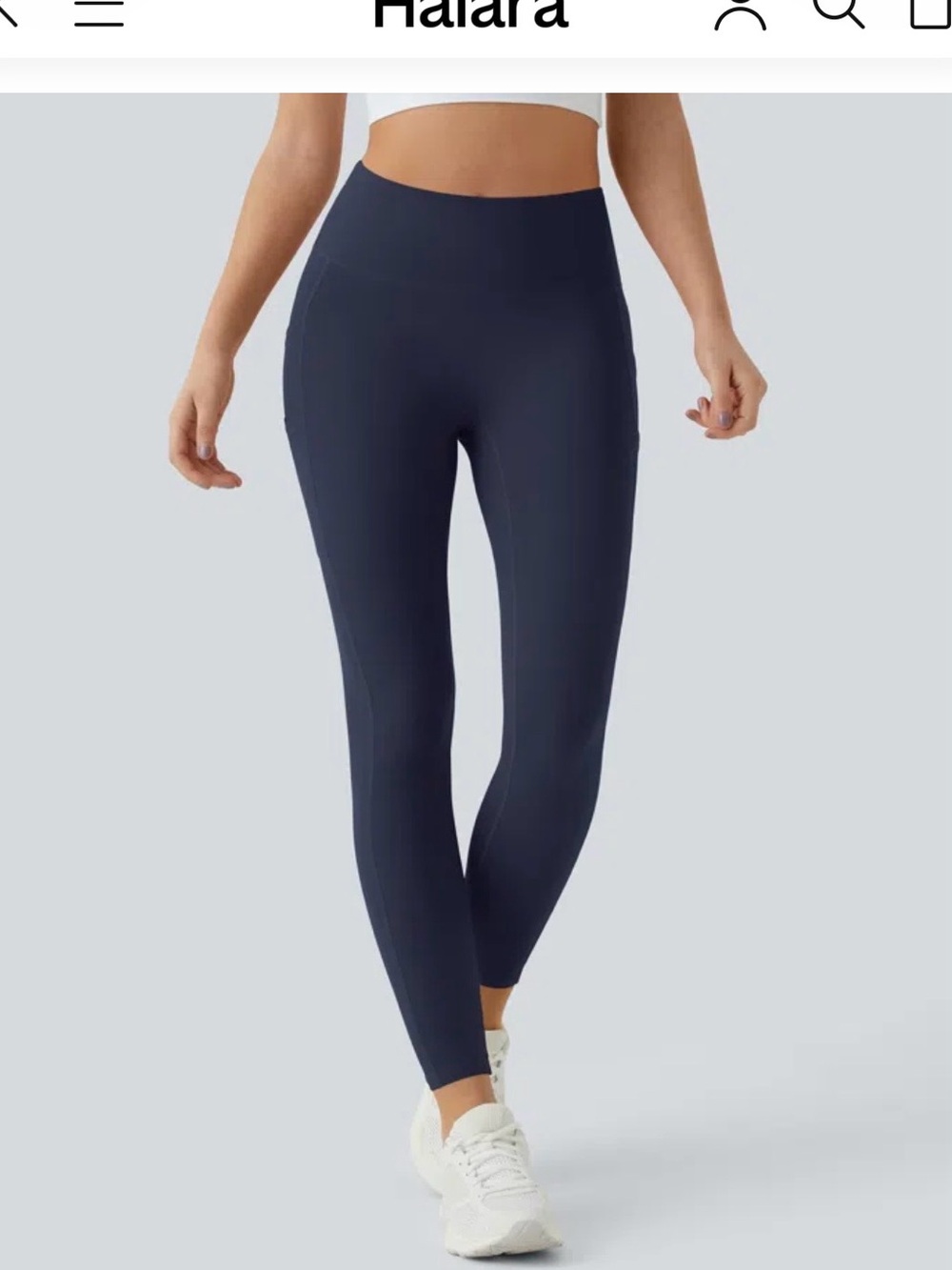 Halara Softly Zero High Waisted Leggings Dusky Evening Purple